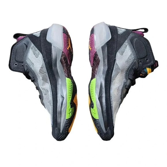 Nike Air Jordan XXXVII 37‎ Bordeaux Black Midnight Fog DD6958-001 Men's Size 8 - Picture 3 of 9